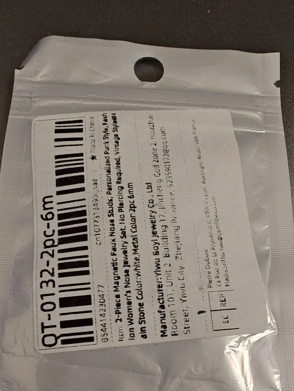 Faux Nose Studs Magnetic